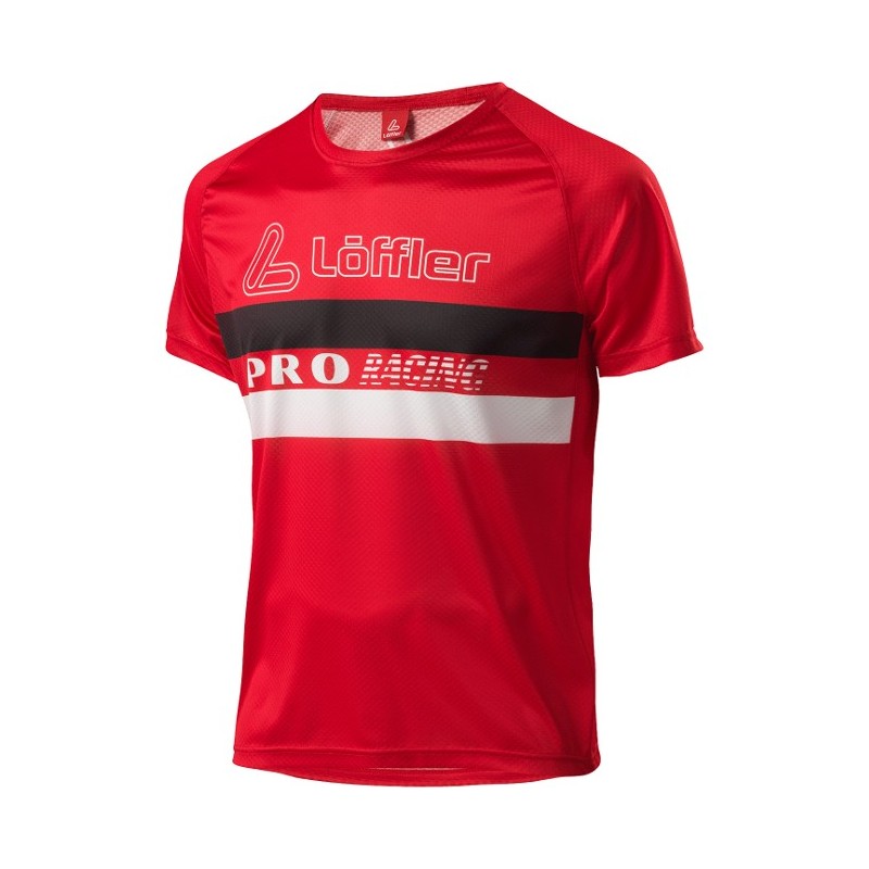 лёгкая мужская футболка Löffler Shirt Racing Mesh красная лёгкая мужская футболка Löffler Shirt Racing Mesh красная